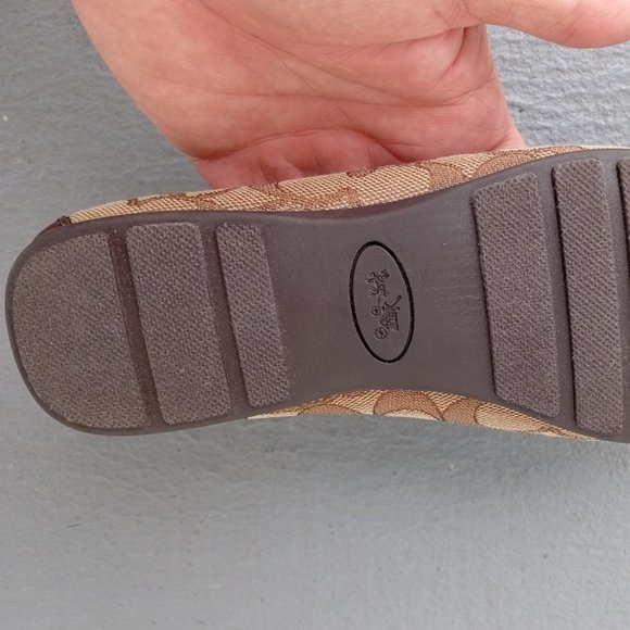 Coach OLIVE Loafer/Moccasin Signature C/Leather UNWORN! ZERO WEAR Sz 6 - Picture 11 of 12